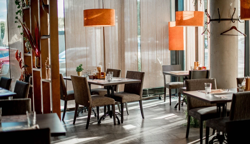La salle du restaurant du site d'exemple, un bistrot à Nantes